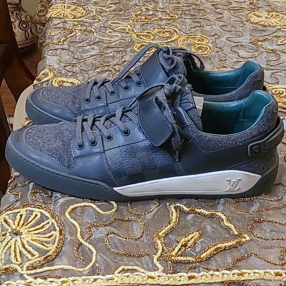 Louis Vuitton Graphite Elliptic Damier Trainers Sneakers size 10 - Picture 2 of 11